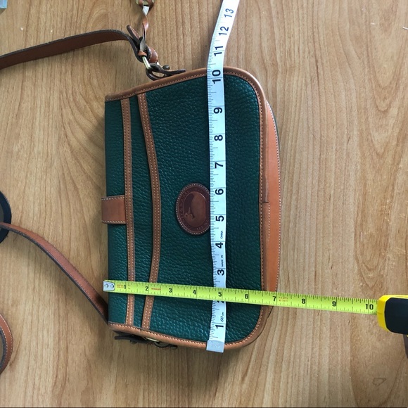 Vintage Dooney and Bourke Over Under Bag, Green - Picture 4 of 12